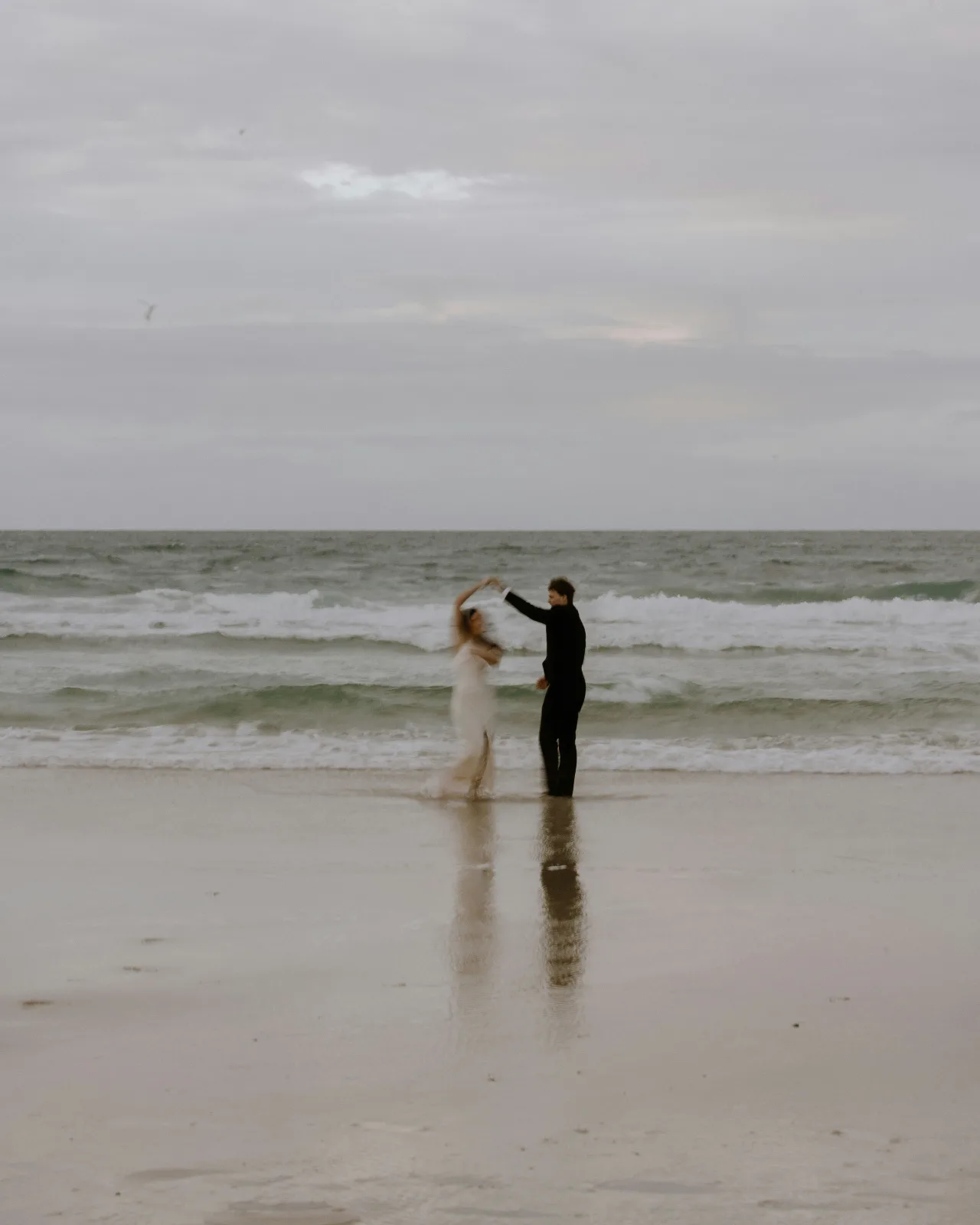 Sunset portraits by the sea